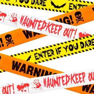 Halloween Decorations, 3inx90ft Caution Tape Halloween Party Decorations